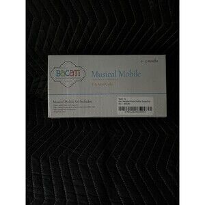 NIB Bacati Musical Baby Mobile - Basketball Orange/ Grey